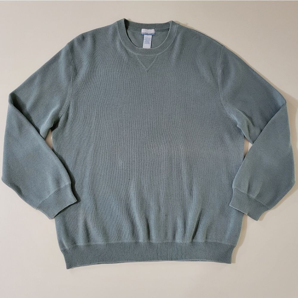 Breakwater Men's Green Long Sleeve Crewneck Pullover Shirt